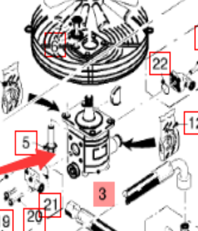  Road Milling Machine Oil Dispersion Fan Motor Part Number 132565