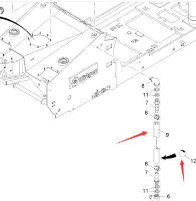  road milling machine water tank water level indicator part number 146059