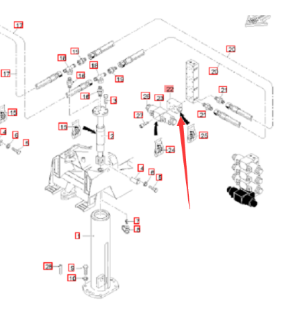  Road Milling Machine Check Valve Part Number 24605
