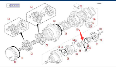  road milling machine walking reducer oil seal part number 155150