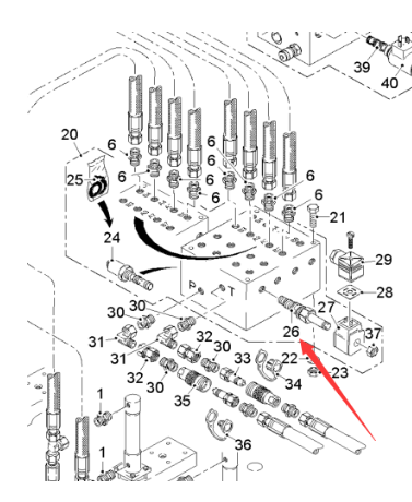  Road Milling Machine Direction Valve Part Number 163976