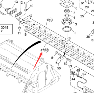  road milling machine seal FB2438 part number 166380