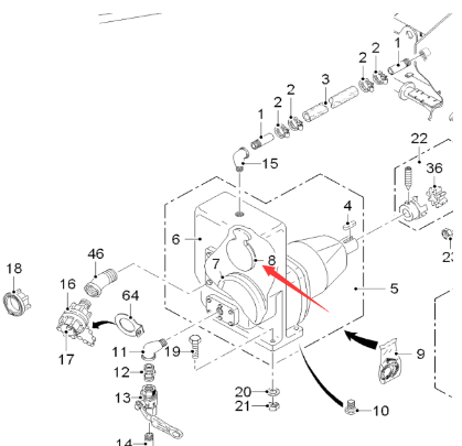  road milling machine water injection pump valve part number 58078