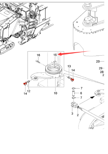 road milling machine guide key part number 2063361
