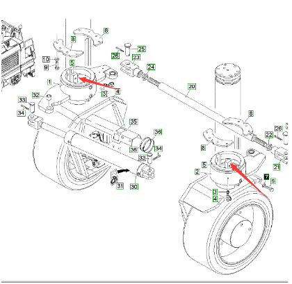  road milling machine spline part number 125008