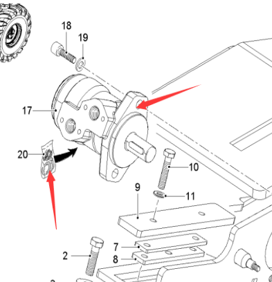  Road Milling Machine Motor Repair Kit Part Number 2628400