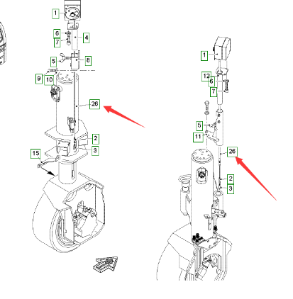  road milling machine leveling and pulling line part number 106711