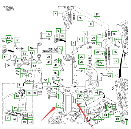  road milling machine guide key part number 153280  