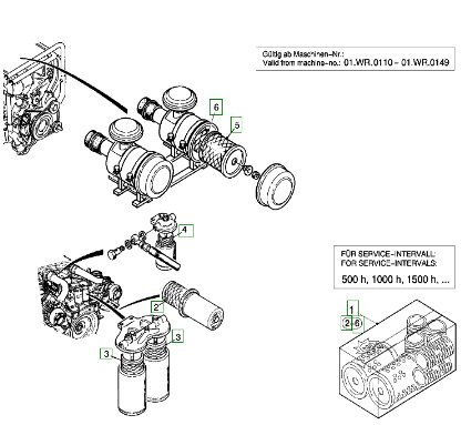  Road Milling Machine Engine Maintenance Package Part Number 106560