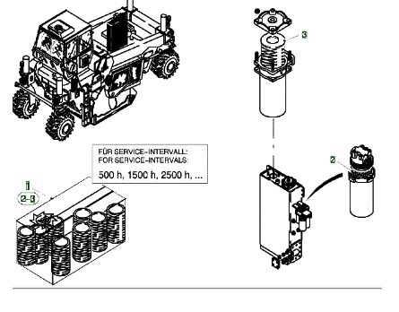  Road Milling Machine Fluid Filter Maintenance Package Part Number 107658