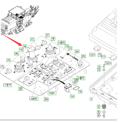 Road Milling Machine Control Rod Part Number 2137085