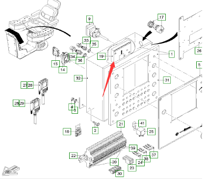  road milling machine distribution cabinet circuit board part number 159003