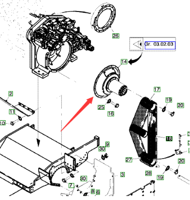  Road Milling Machine Clutch Assembly Part Number 127676