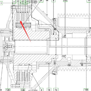  road milling machine clutch steel plate part number 177038