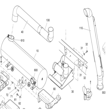 V ö gel paver silencer bellows part number 2416526