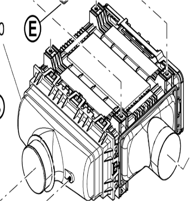 V ö gel paver air filter assembly part number 2187613