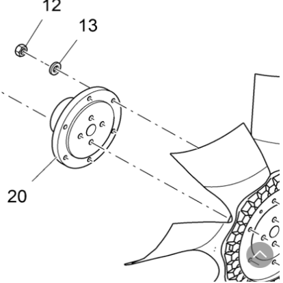 V ö gel paver fan pulley part number 2188315