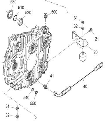 V ö gel paver transfer case assembly part number 2464739