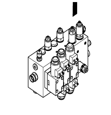 V ö gel paver HA1 solenoid valve assembly part number 2339201