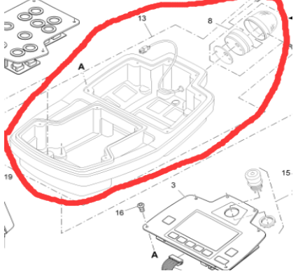 V ö gel paver edge control box housing part number 2148085