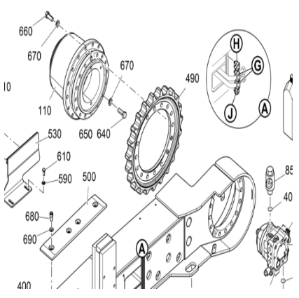 V ö gel paver walking motor part number 2075253