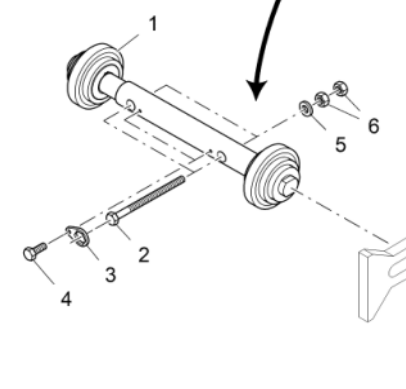 V ö gel paver scraper guide wheel assembly part number 2175024