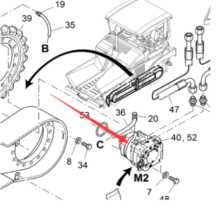 V ö gel paver walking motor part number 2029365