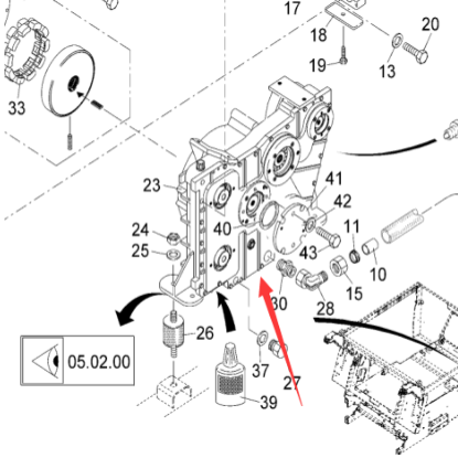 V ö gel paver transfer case assembly part number 2031320