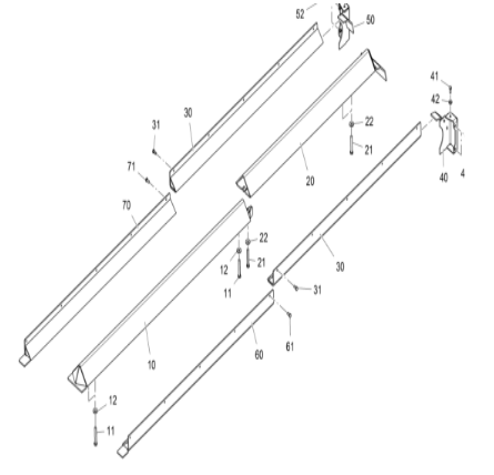 V ö gel paver large chain rear center guard part number 2346106