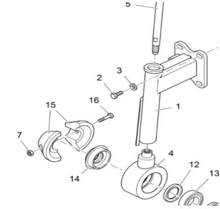 V ö gel paver conical sheath bolt part number 9510440931