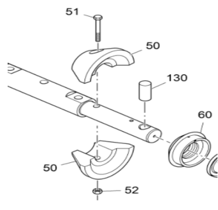 V ö gel Pave Conical Sheath Nut Part Number 9500100934