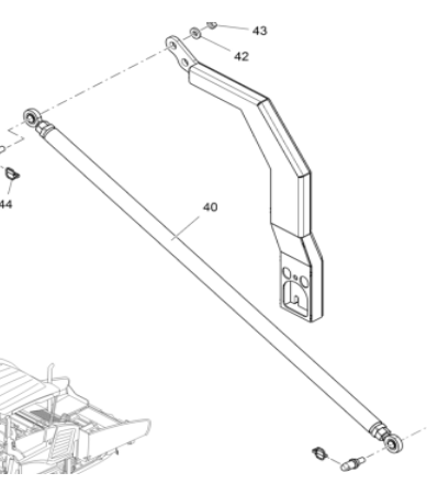 Vö pavers Baffle support bar part number 4618762476