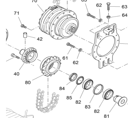 Vö pavers    Flange shaft connecting bolt part number 9508310912