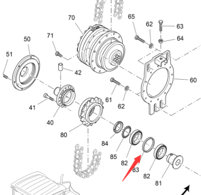 Vö pavers  Bearing spacer part number 4617212510 
