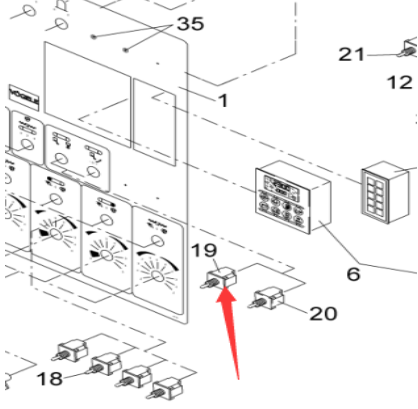 Vö pavers Button switch part number 2468840008
