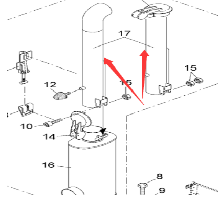 Vö pavers  Exhaust pipe part number 2001616
