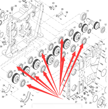 Vö pavers   Transfer case bearing part number 9511140625