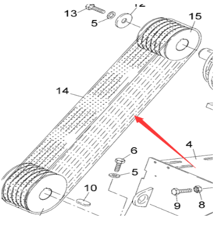 Vö pavers    Heating motor belt part number 3304211457