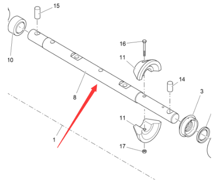 Vö pavers  Spiral shaft part number 4622012475
