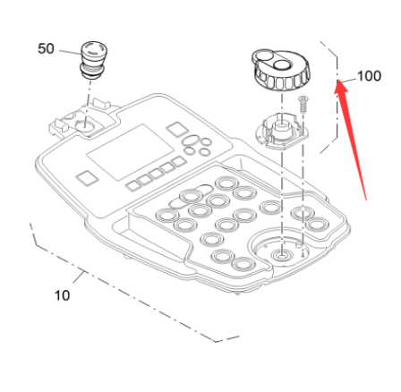 Vö pavers   Side control box potentiometer part number 2304177