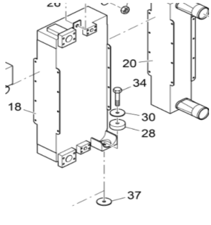 Vö pavers  Rubber damping block part number 2013122