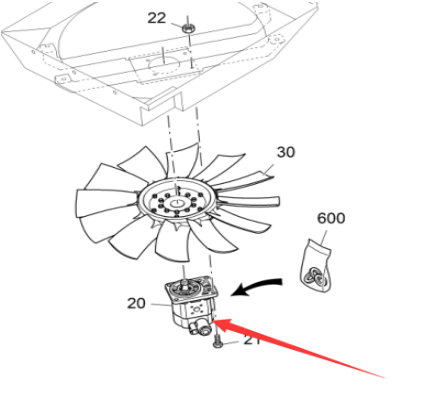 Vö pavers     Fan hydraulic motor part number 2355160