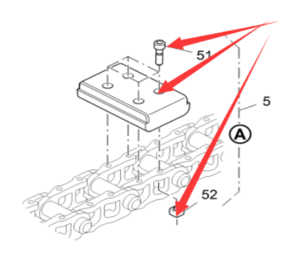 Vö pavers  Track shoe nut part number 2033726