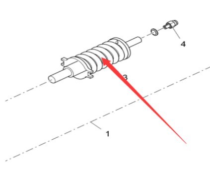 Vö pavers  Track tension spring device part number 2030566
