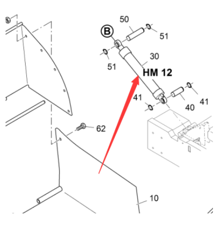 Vö pavers  Hopper cylinder part number 2364516