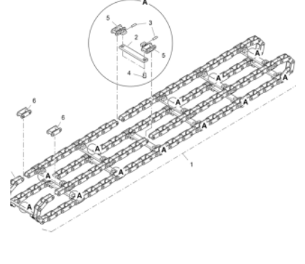 Vö pavers   Scraper large chain part number 2045812