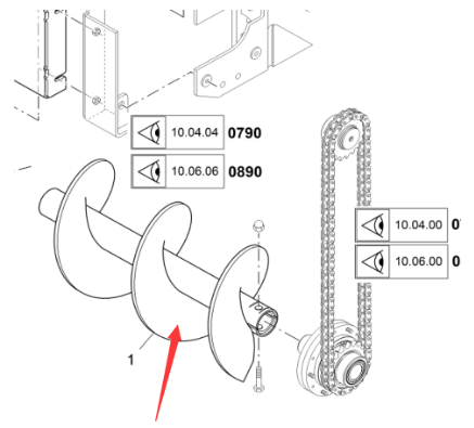 Vö pavers Left spiral distributor part number 2014270