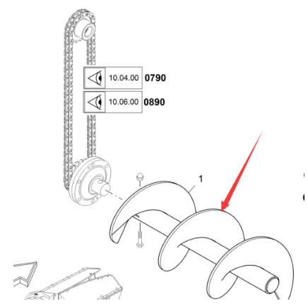 Vö pavers  Right spiral distributor part number 2014271