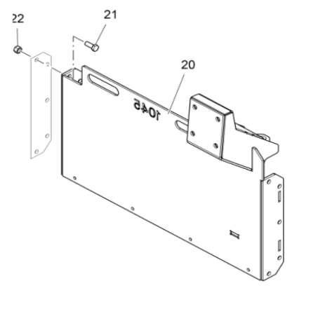 Vö pavers    Left 1045 baffle part number 2192538