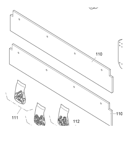 Vö pavers    Rubber plate part number 2493662